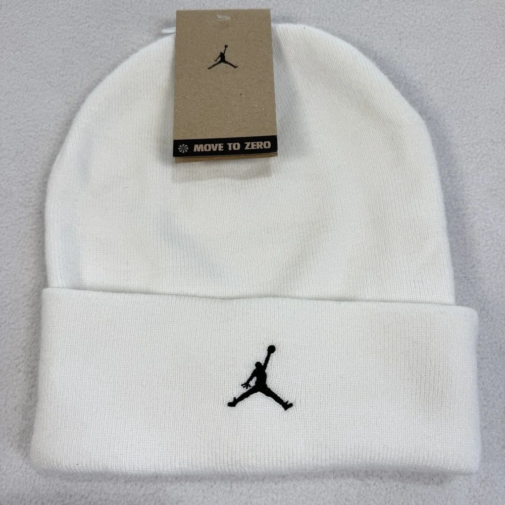 NWT Nike Jordan Peak Essential Beanie Cream Jumpman Unisex OSFM Winter Hat Cap